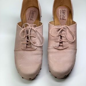 Sanita Suede Cutout Clog 39